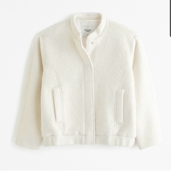 Abercrombie & Fitch Wool-Blend Bomber Jacket - Picture 5 of 9